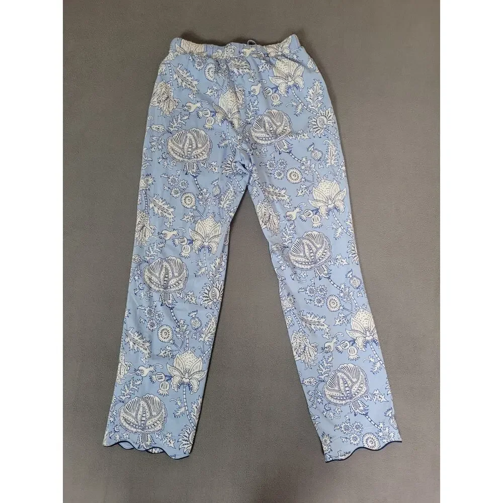 Target x Roller Rabbit - Women's Floral Vines Pajama Set Blue Size XS NWT - Picture 5 of 11